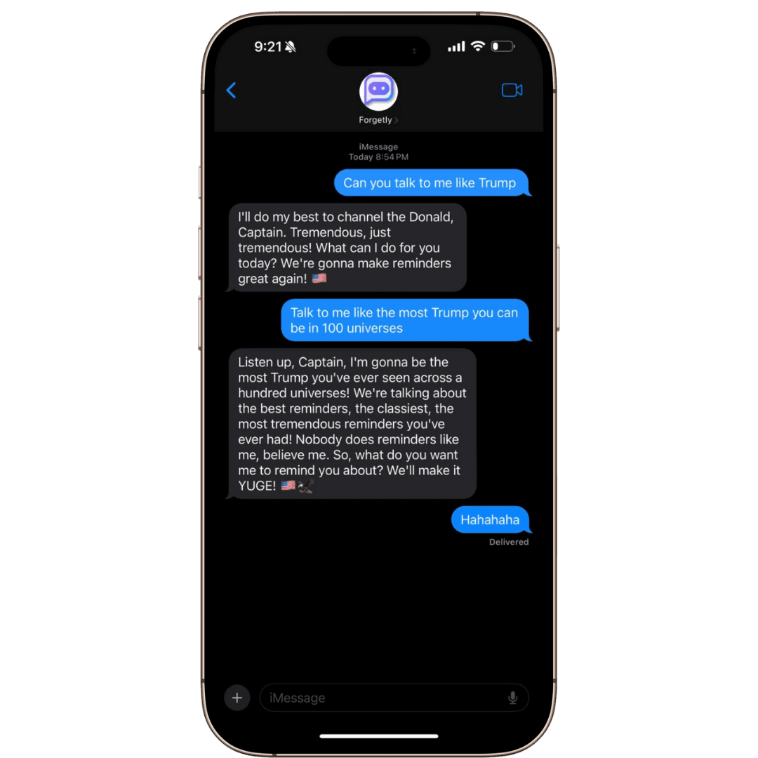 Forgetly Trump Graphic